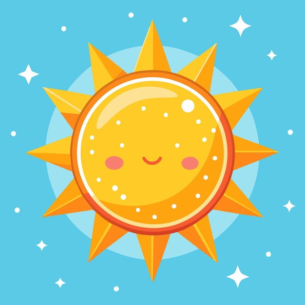 Icono del vector de la luz del sol