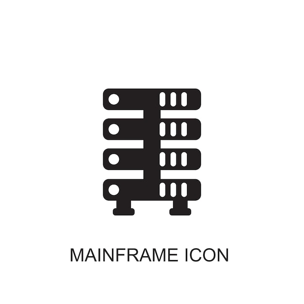 Icono del vector del mainframe