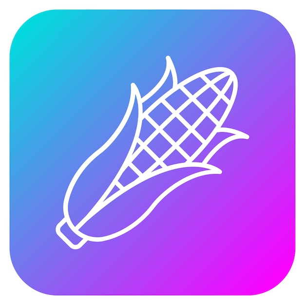 El icono del vector de maíz se puede usar para el conjunto de iconos de la aldea