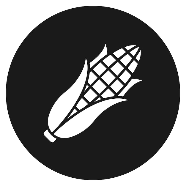 El icono del vector de maíz se puede usar para el conjunto de iconos de la aldea