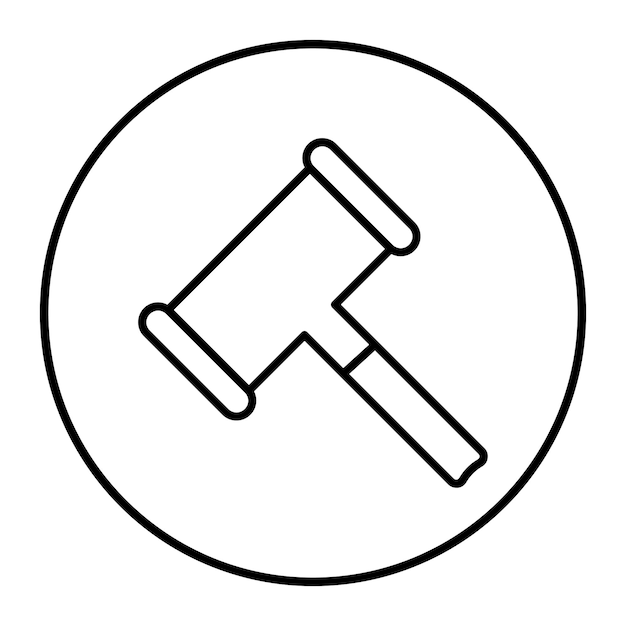 El icono del vector Mallet se puede utilizar para el conjunto de iconos de mejoras para el hogar