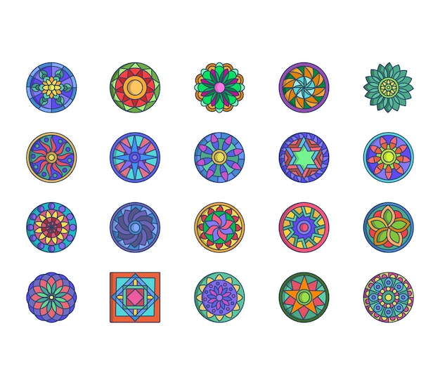 Icono de vector de mandala