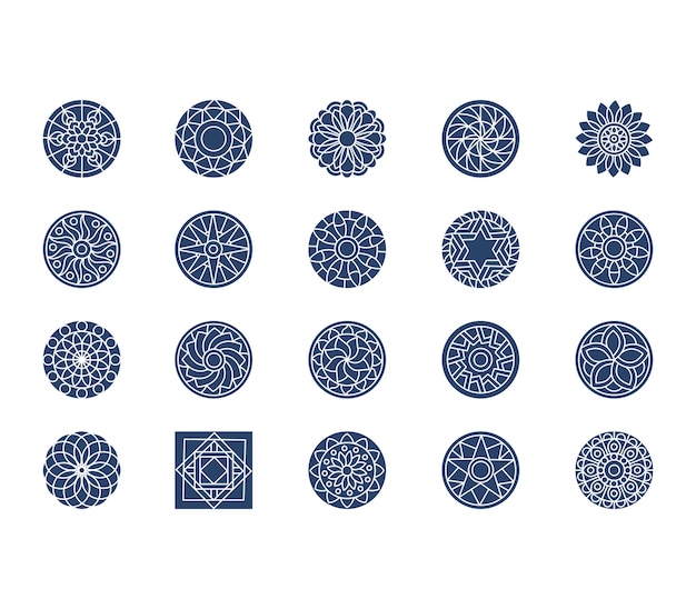 Icono de vector de mandala