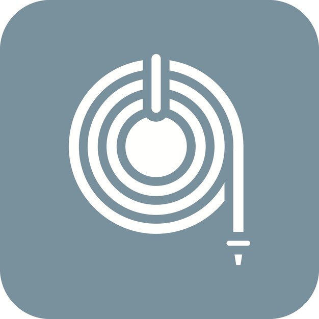 El icono del vector de la manguera se puede utilizar para el conjunto de iconos de la agricultura