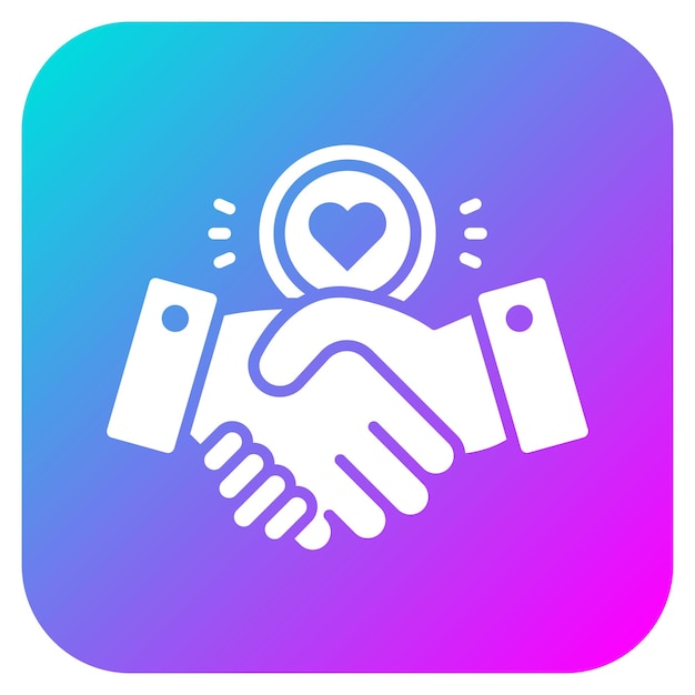 El icono del vector de la mano de ayuda se puede usar para el conjunto de iconos de donaciones