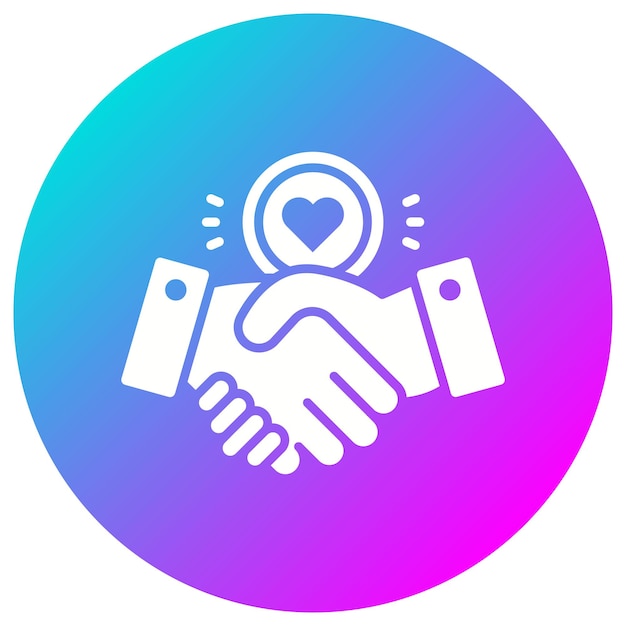 El icono del vector de la mano de ayuda se puede usar para el conjunto de iconos de donaciones