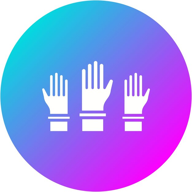 El icono del vector de la mano puede usarse para el conjunto de iconos de comunicaciones