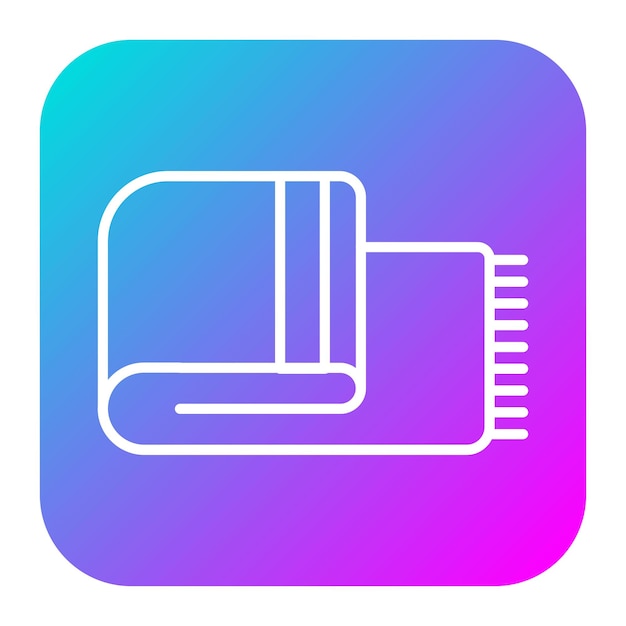 El icono del vector de la manta se puede utilizar para el conjunto de iconos de comodidad