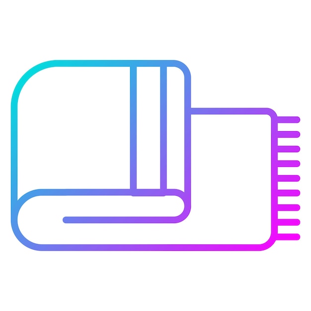 El icono del vector de la manta se puede utilizar para el conjunto de iconos de comodidad