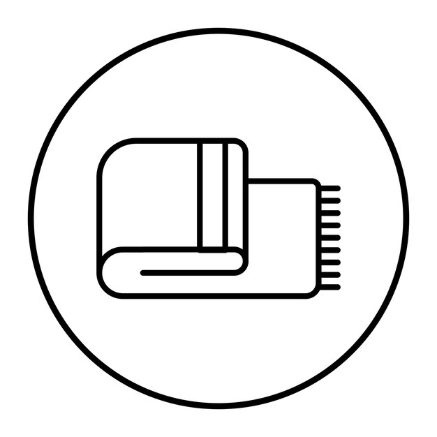 El icono del vector de la manta se puede utilizar para el conjunto de iconos de comodidad