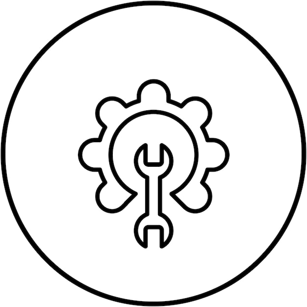 El icono del vector de mantenimiento se puede utilizar para el conjunto de iconos de la experiencia del usuario