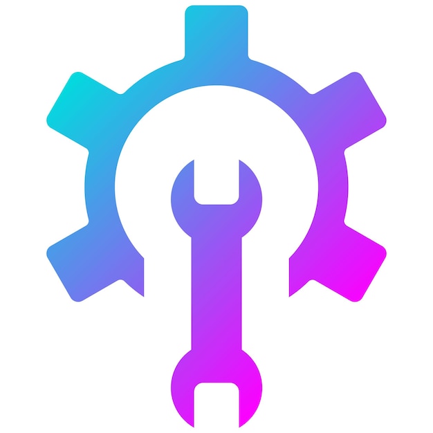 El icono del vector de mantenimiento se puede utilizar para el conjunto de iconos de fabricación