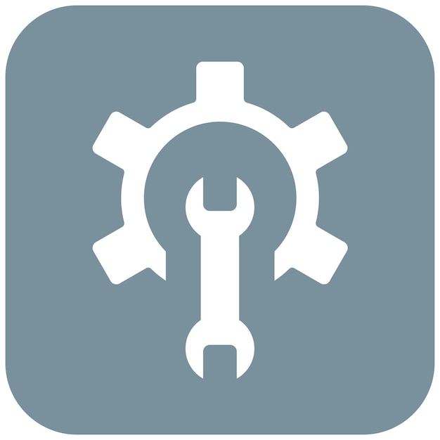 El icono del vector de mantenimiento se puede utilizar para el conjunto de iconos de fabricación