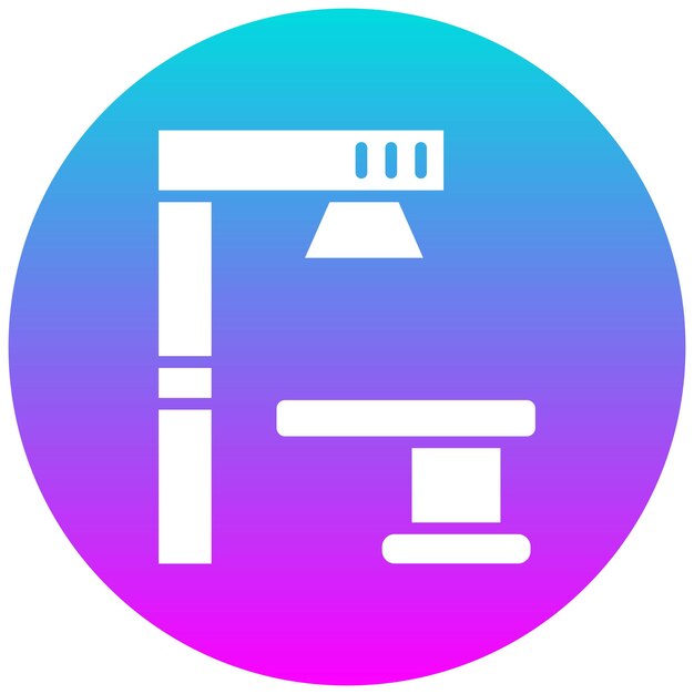 El icono del vector de la máquina de radiación se puede utilizar para el conjunto de iconos de quimioterapia