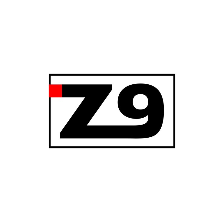 Vector icono de vector de marca z9