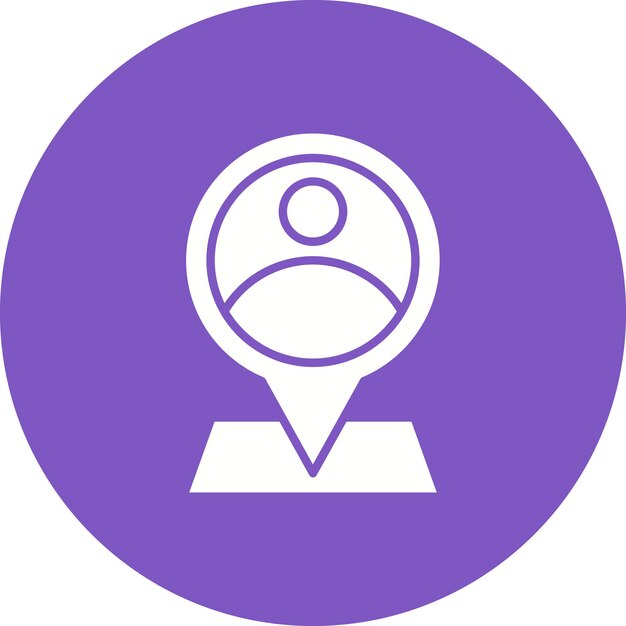 El icono del vector de marcador se puede utilizar para el conjunto de iconos del mapa y la navegación