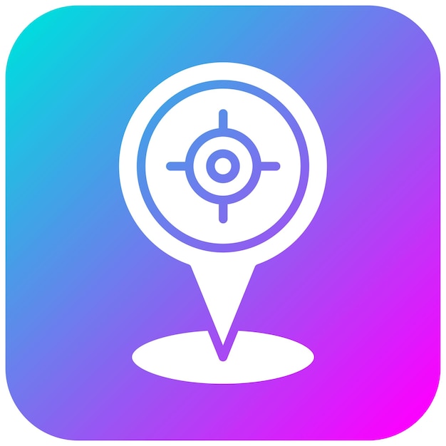 El icono del vector de marcador se puede utilizar para el conjunto de iconos del mapa y la navegación