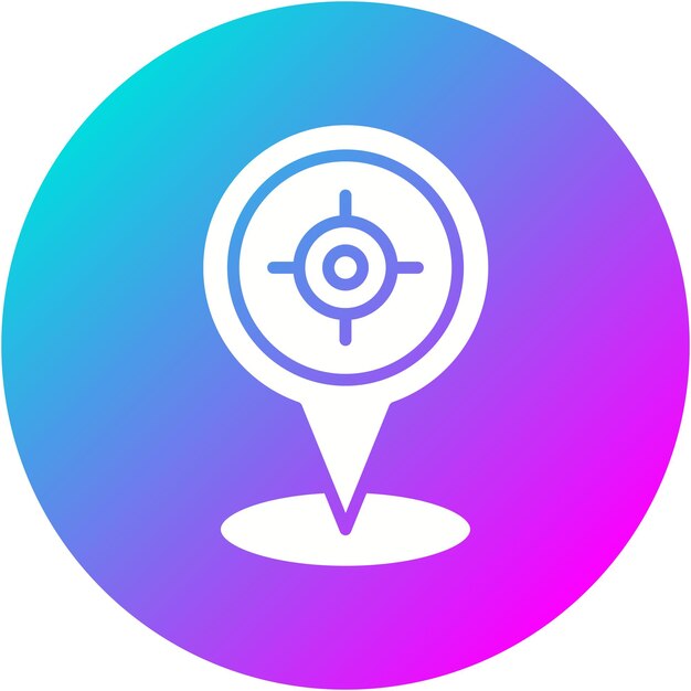 El icono del vector de marcador se puede utilizar para el conjunto de iconos del mapa y la navegación