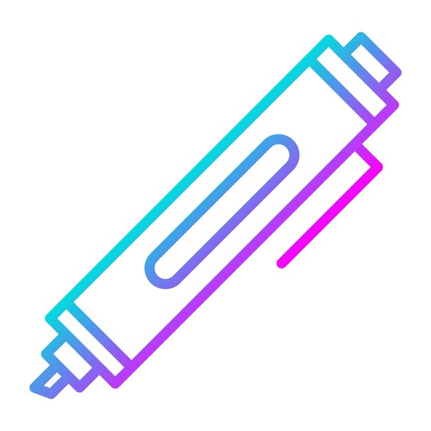 El icono del vector de marcador se puede utilizar para el conjunto de iconos de papelería de Office