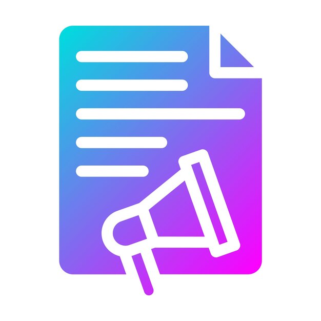 El icono del vector de marketing de contenido se puede utilizar para el conjunto de iconos de marketing digital