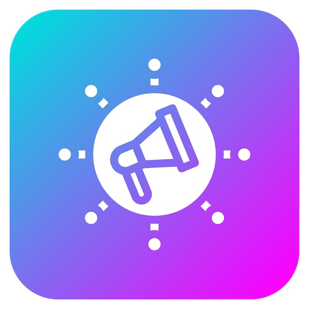 El icono del vector de marketing viral se puede utilizar para el conjunto de iconos de marketing digital
