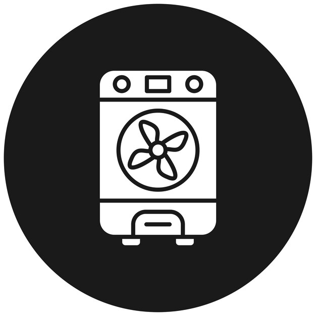 El icono del vector más frío se puede usar para el conjunto de iconos de artículos para el hogar