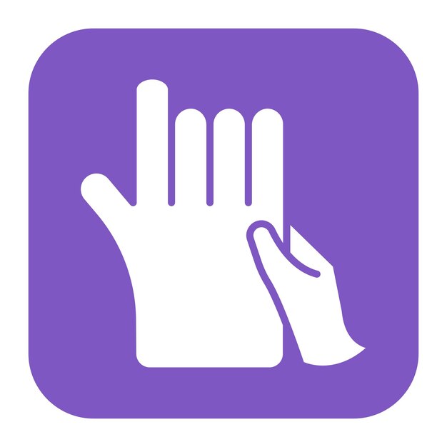 El icono del vector de masaje de la mano se puede usar para el conjunto de iconos del spa