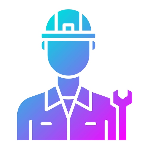 El icono del vector mecánico se puede utilizar para el conjunto de iconos de reparación de automóviles