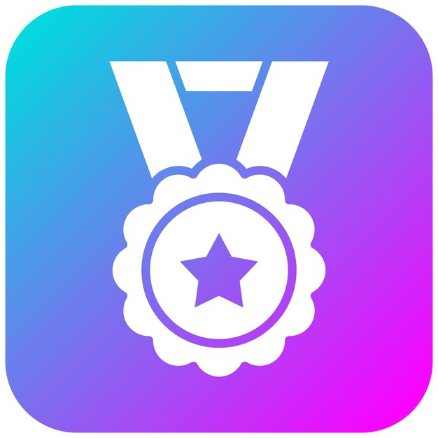 El icono del vector de la medalla manchada se puede usar para el conjunto de iconos de corrupción