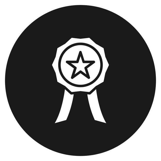 El icono del vector de la medalla se puede usar para el conjunto de iconos de educación