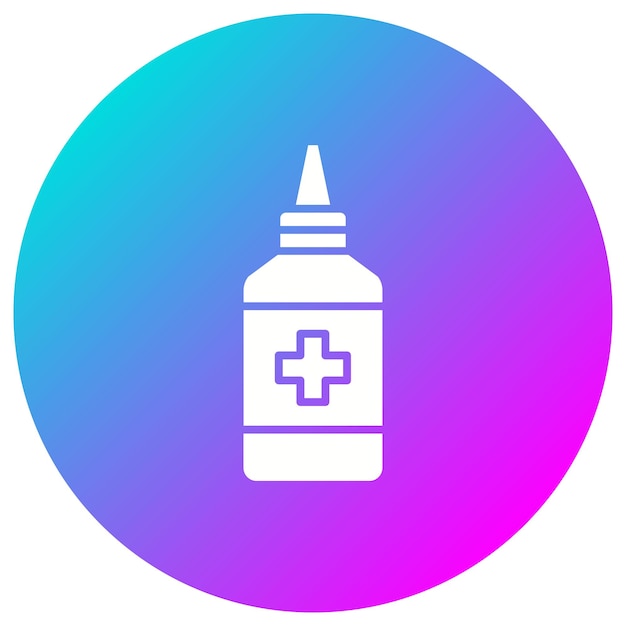 El icono del vector de medicina de la nariz se puede utilizar para el conjunto de iconos médicos
