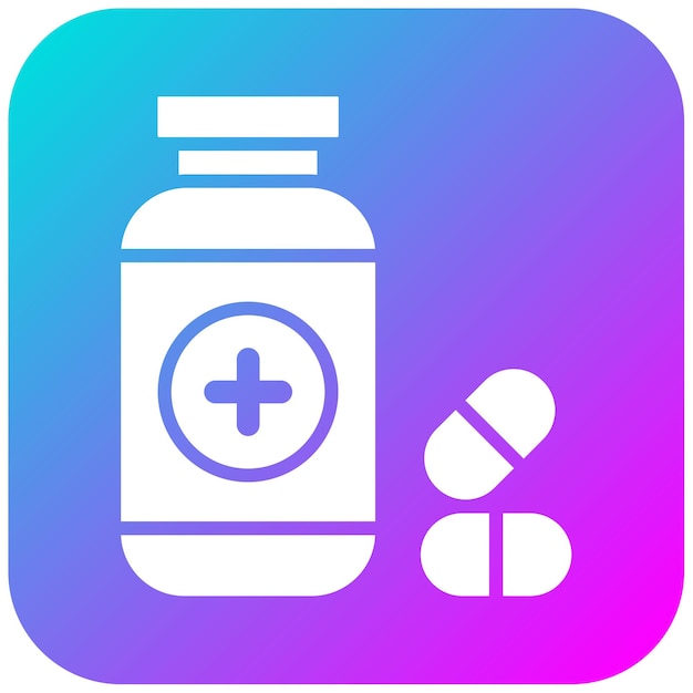 El icono del vector de la medicina se puede utilizar para el conjunto de iconos del laboratorio