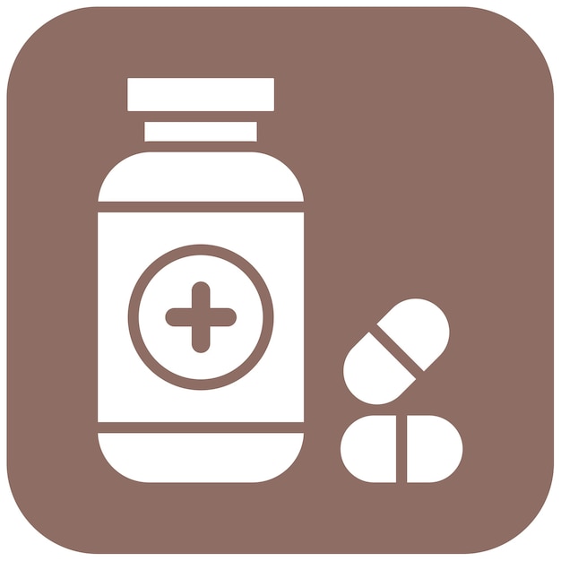 El icono del vector de la medicina se puede utilizar para el conjunto de iconos del laboratorio