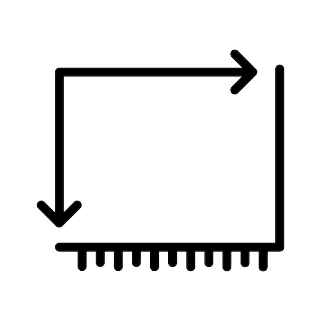 icono de vector de medición