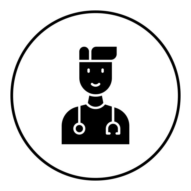 El icono del vector médico se puede utilizar para el conjunto de iconos de control de salud