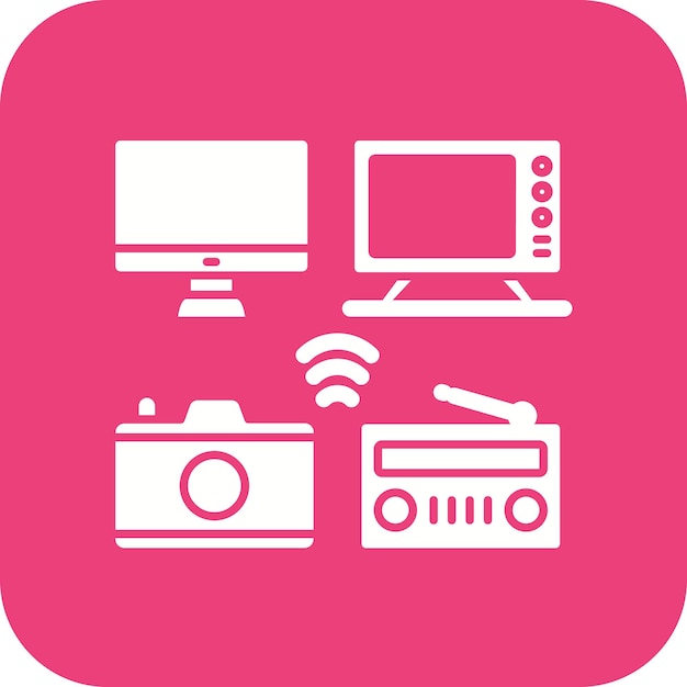 El icono del vector de medios de masa se puede usar para el conjunto de iconos de noticias y medios