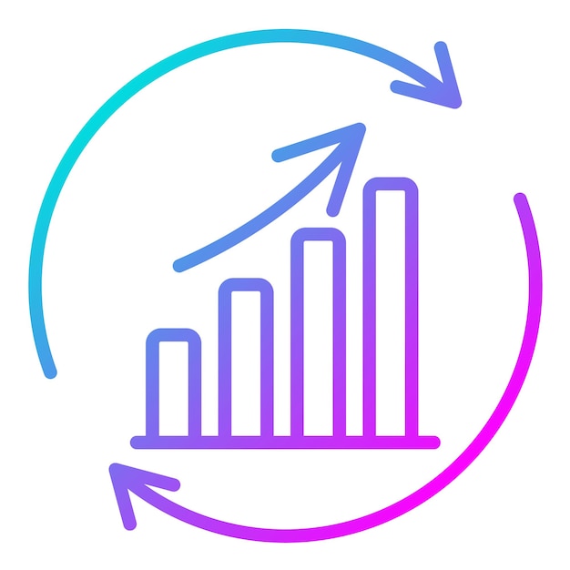 Vector el icono del vector de mejora continua se puede utilizar para el conjunto de iconos de garantía de calidad