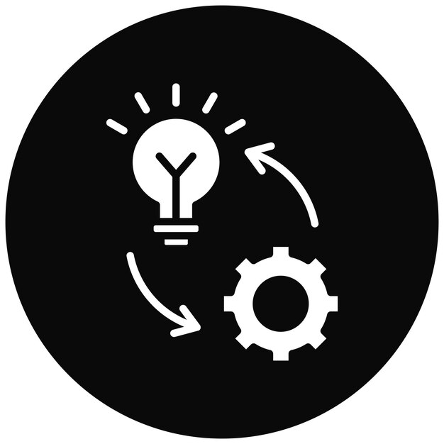 El icono del vector de mejora se puede utilizar para el conjunto de iconos de Business Analytics