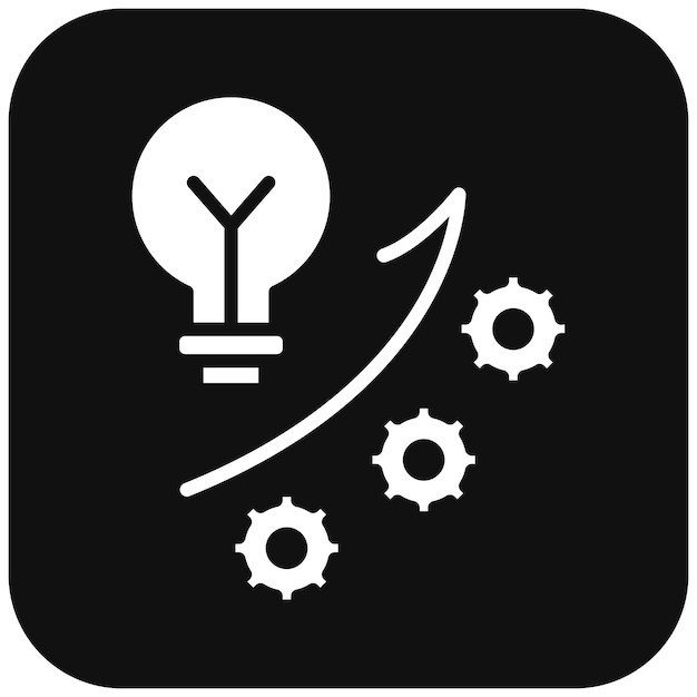 El icono del vector de mejora se puede utilizar para el conjunto de iconos de Business Analytics