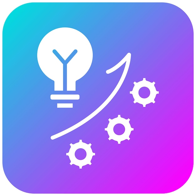 El icono del vector de mejora se puede utilizar para el conjunto de iconos de Business Analytics