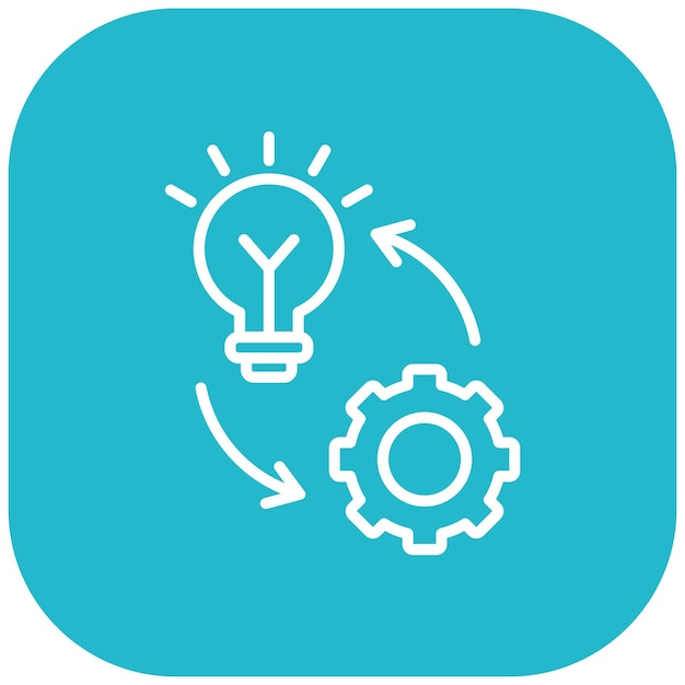 El icono del vector de mejora se puede utilizar para el conjunto de iconos de Business Analytics