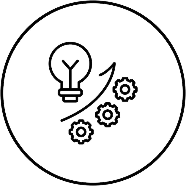El icono del vector de mejora se puede utilizar para el conjunto de iconos de Business Analytics