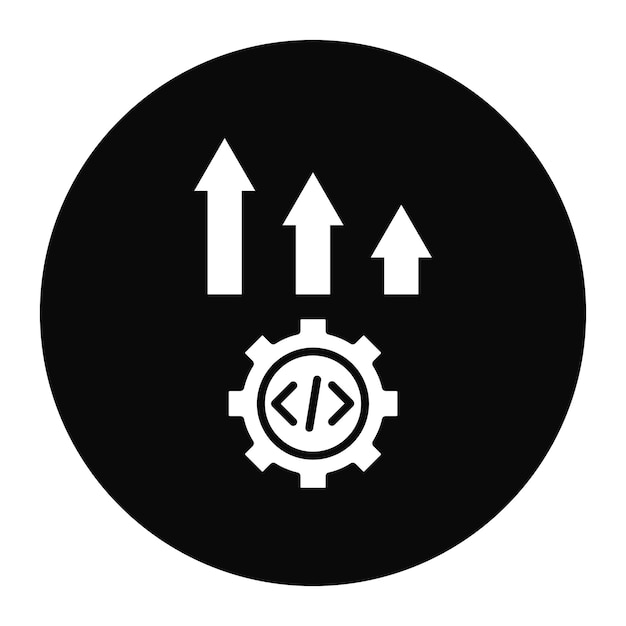 El icono del vector de mejora se puede utilizar para el conjunto de iconos sin código