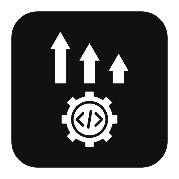 El icono del vector de mejora se puede utilizar para el conjunto de iconos sin código