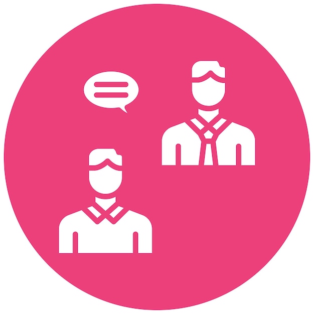 El icono del vector de mentoría se puede utilizar para el conjunto de iconos de liderazgo