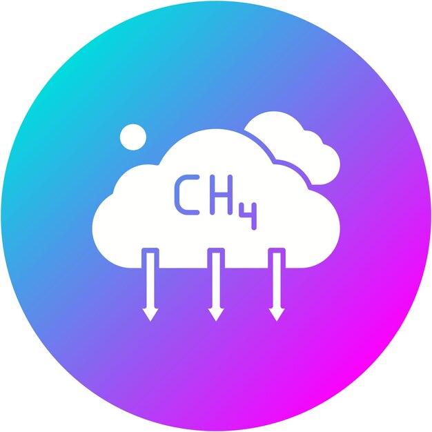 El icono del vector de metano se puede utilizar para el conjunto de iconos de energía nuclear