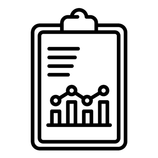El icono del vector de métricas de rendimiento se puede utilizar para el conjunto de iconos de evaluación del proyecto