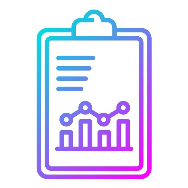 El icono del vector de métricas de rendimiento se puede utilizar para el conjunto de iconos de evaluación del proyecto