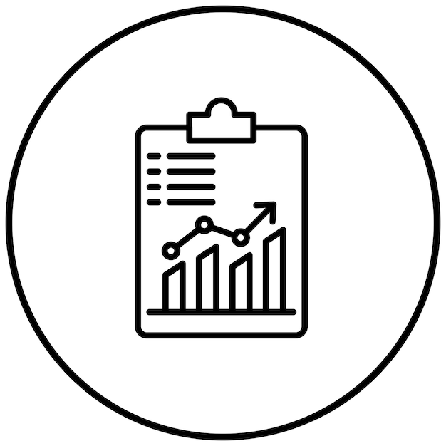 El icono del vector de métricas de rendimiento se puede utilizar para el conjunto de iconos de rendimiento empresarial