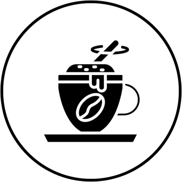 El icono del vector de mezcla de café se puede usar para el conjunto de iconos de la cafetería